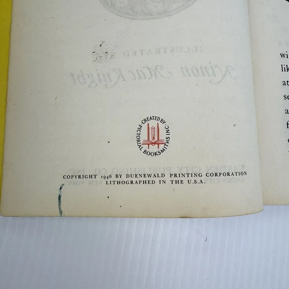 1946 Walt Disney Snow White Book Ninon MacKnight Vintage Hardcover Classic